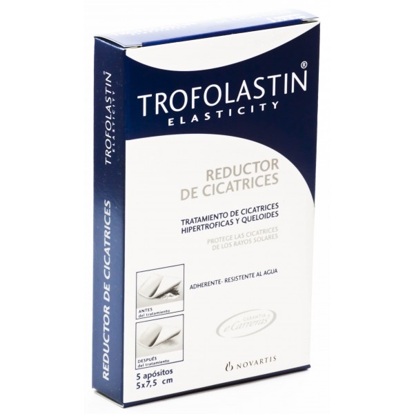 Trofolastin Reductores de Cicatrices 5x7.5cm, 5 Apósitos
