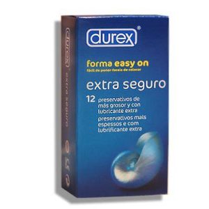 Durex Preservativos Extraseguro Easy On Espermicida, 12Ud