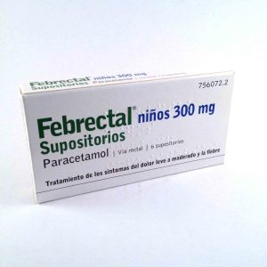 Febrectal Infantil 300 Mg 6 Supositorios