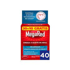 MegaRed Omega 3 Aceite de Krill 500 mg 30+10  Cápsulas