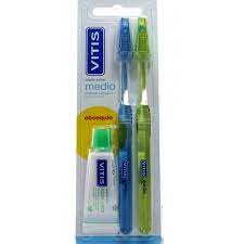 Vitis Duplo Cepillo Dental Medio 2 ud
