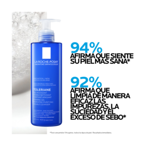 La Roche Posay Toleriane gel limpiador doble hidratante, 400ml
