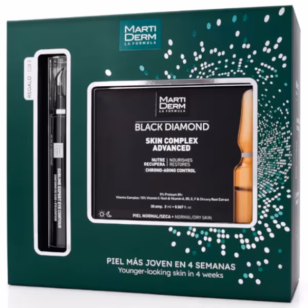 Martiderm Pack Black Diamond Skin Complex Advance 30 Ampollas + Sublime Expert Contorno de Ojos