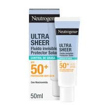 Neutrogena Ultra Sheer Fluido Invisible Control De Grasa SPF 50, 50ml